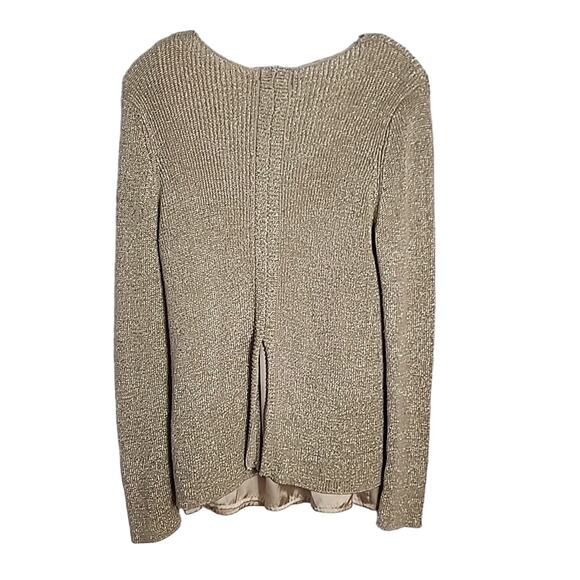 Premise Old Gold Colored Sweater with attached lining, Medium - Picture 6 of 8